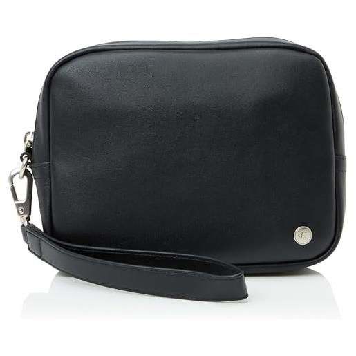 Calvin Klein uomo beauty case jeans hardware con cinturino, nero (black), taglia unica