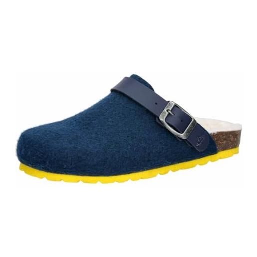 Lico clog kids warm, sabot unisex-adulto, blu, 40 eu