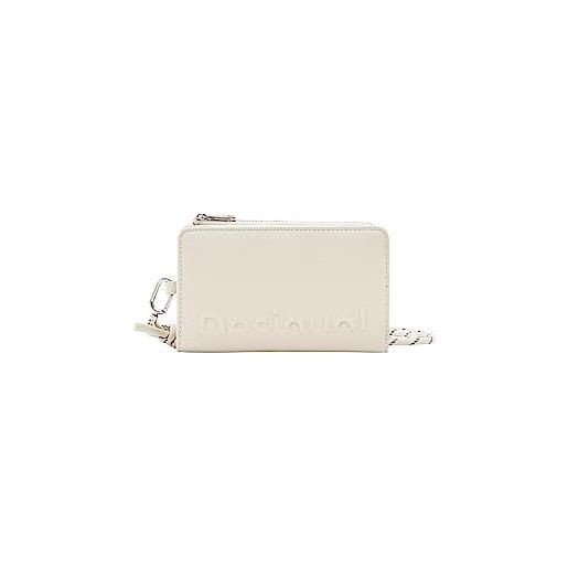 Desigual mone_half logo emma 2.0 - portafoglio bifold da donna, white, 