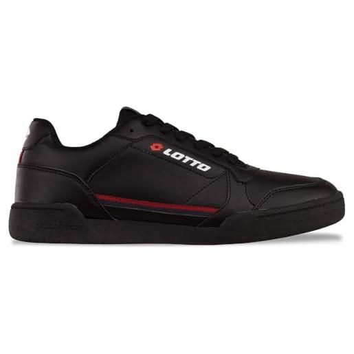 Lotto sneaker unisex, nero/rosso, 38 eu, nero/rosso, 38 eu