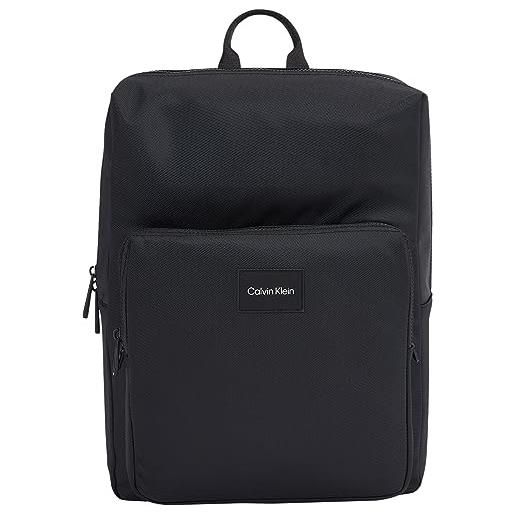 Calvin Klein ck must t squared bp k50k510534, uomo, nero (ck black), os