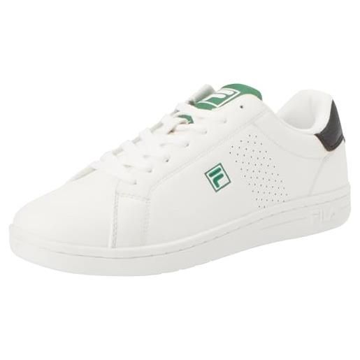 FILA crosscourt 2 nt, scarpe da ginnastica uomo, white verdant green, 41 eu