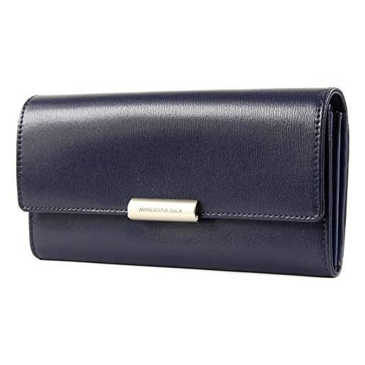 Mandarina Duck hera 3.0, portafoglio donna, grigio (dress blue), 19.5x10x2 (l x h x w)