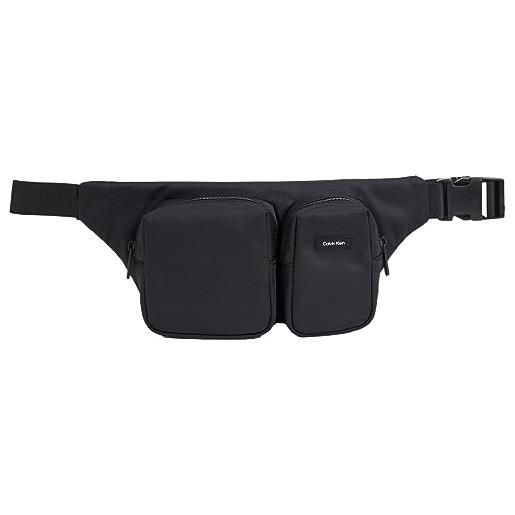 Calvin Klein marsupio uomo piccolo, nero (ck black), taglia unica