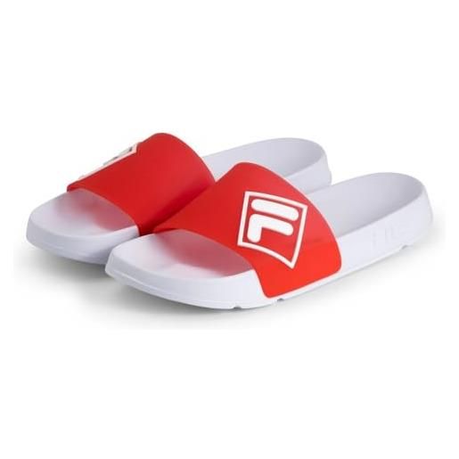 FILA morro bay lugo, sandali scorrevoli uomo, rosso bianco, 42 eu
