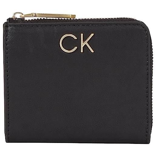 Calvin Klein re-lock za wallet sm k60k611097, donna, nero (ck black), os