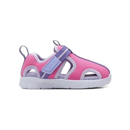 Clarks ath water t. , scarpe da ginnastica bambine e ragazze, rosa, 20.5 eu