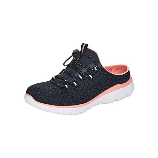 Rieker m5090, zoccoli donna, blu, 41 eu