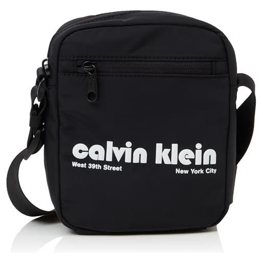 Calvin Klein ckj graphic ck reporter lv04g3180g, crossover adulto, black (black), os