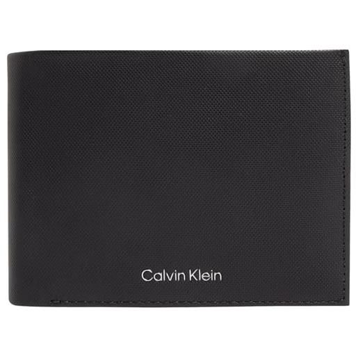 Calvin Klein uomo borsello must trifold in pelle, nero (black), taglia unica