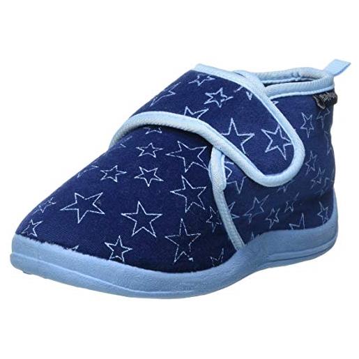 Playshoes pantofole, pantofole unisex - bambini e ragazzi, blu marino pastello , 22/23 eu