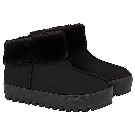 Calvin Klein home anke slipper wn wl yw0yw01248, donna, nero (triple black), 39 eu