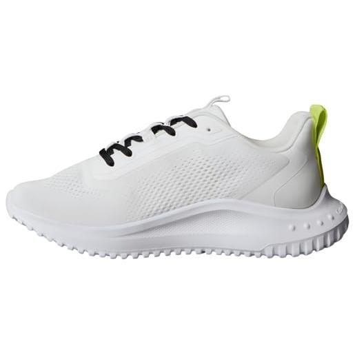 Calvin Klein donna sneakers running eva drawstring mix profilo basso, multicolore (bright white/primrose/beluga), 41