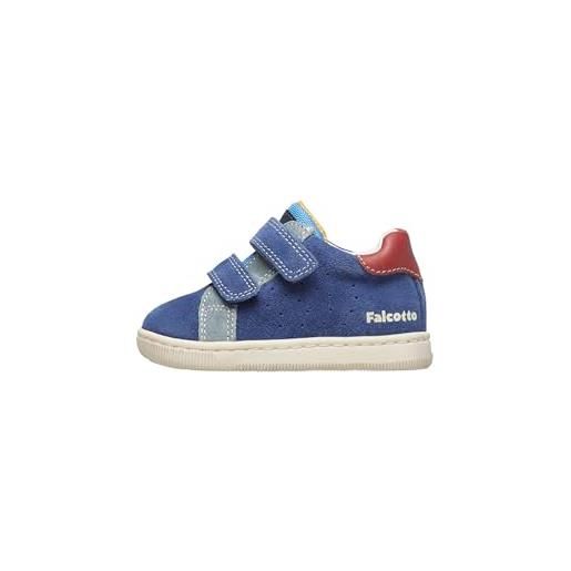 Falcotto kiner vl suede/calf spazz. Azure-new granata