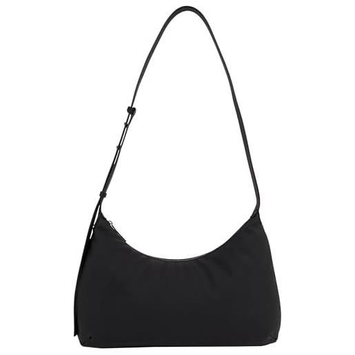 Calvin Klein donna borsa tote bag soft medium con zip, nero (ck black), taglia unica