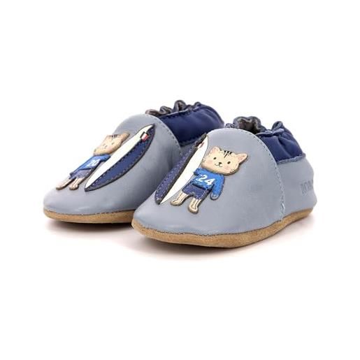 Robeez surfing boy pantofola ragazzo, blu, 17/18 eu