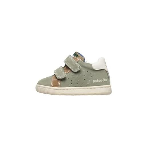 Falcotto kiner vl suede/calf spazz. Olive-milk