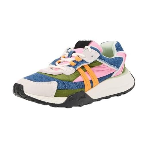 Desigual shoes 4-scarpe da ginnastica da donna in nylon, materiale finitura: , 37 eu