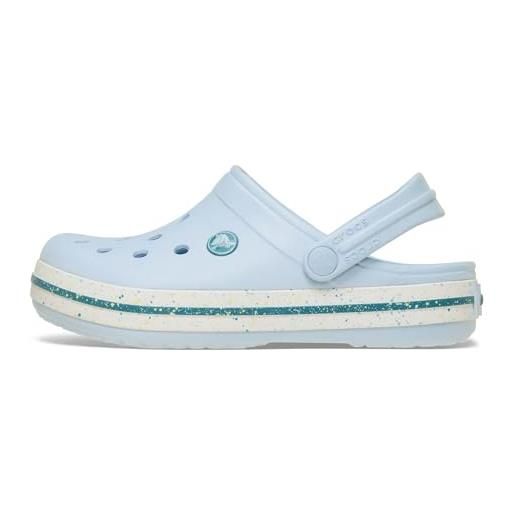 Crocs crocband speckled band clog t, zoccoli unisex - bambini e ragazzi, blue frost, 22/23 eu