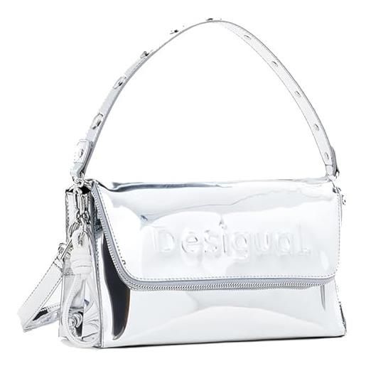 Desigual borsa da donna in poliuretano, taglia unica, nero, one size