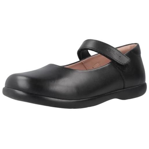Geox j naimara girl a, ballerina, nero e bianco, 33 eu