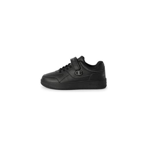 Champion rd18 low b ps sneakers, nero (kk007), eu35 bambini e ragazzi