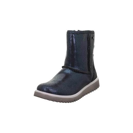 Superfit lora warm gefütterte gore-tex, stivali da neve, schwarz/blau 0020, 38 eu larga