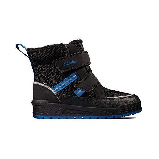 Clarks jumper jump k, stivali da neve, black, 35 eu