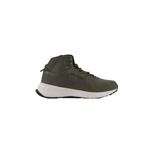 Champion street trek 3.0 mid, sneakers uomo, verde oliva/giallo (gs522), 44.5 eu