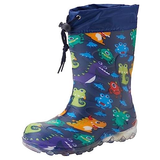 Beck blinking monsters, stivali da neve bambini e ragazzi