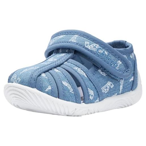 Chicco, pantofole bambino, ciabatte asilo e casa, flessibili, leggere e traspiranti, con comoda chiusura a strappo, designed in italy