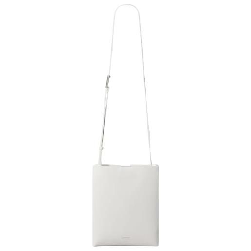 Calvin Klein donna borsa a tracolla in pelle, bianco (chalk), taglia unica