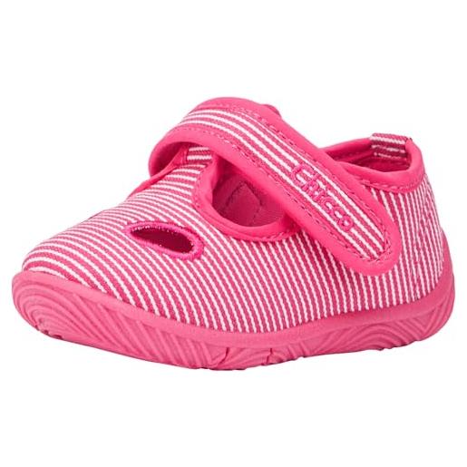 Chicco, pantofole bambina, ciabatte asilo e casa, con comoda chiusura a strappo, designed in italy