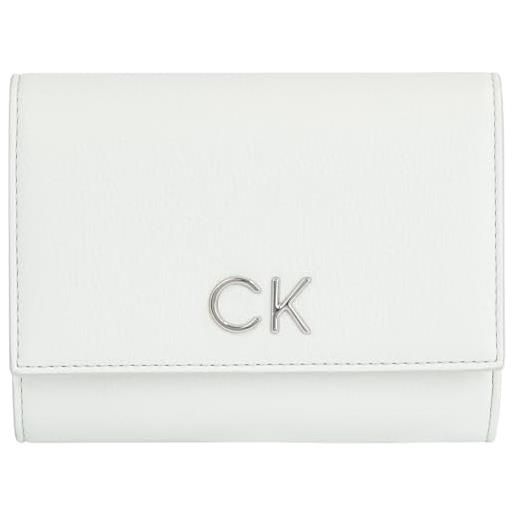 Calvin Klein portafoglio donna ck daily medium trifold bifold, verde (milky green), taglia unica
