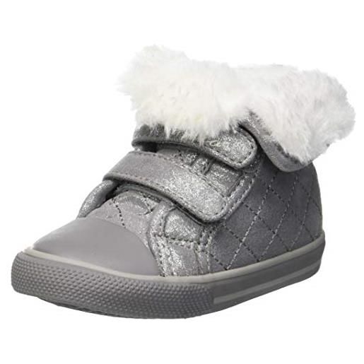 Chicco sneaker con doppio velcro, bambina e ragazza, grigio (1), 19, designed in italy