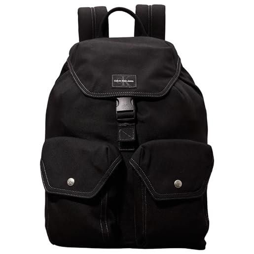 Calvin Klein uomo zaino essentials flap sportivo, nero (black), taglia unica