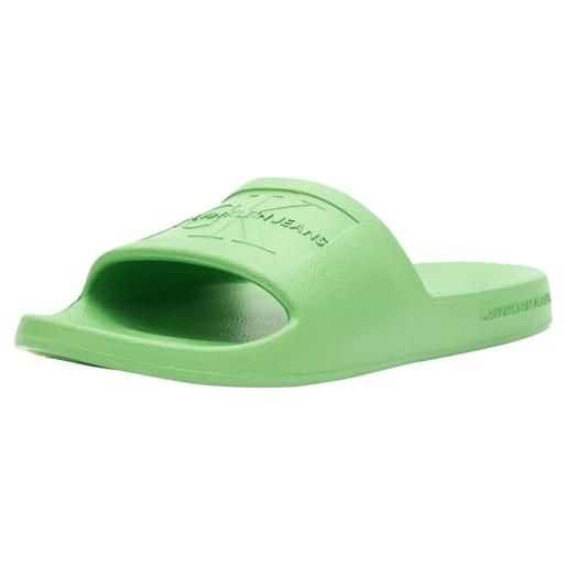 Calvin Klein jeans scarpe da mare donna slipper ciabatte, verde (classic green), 39