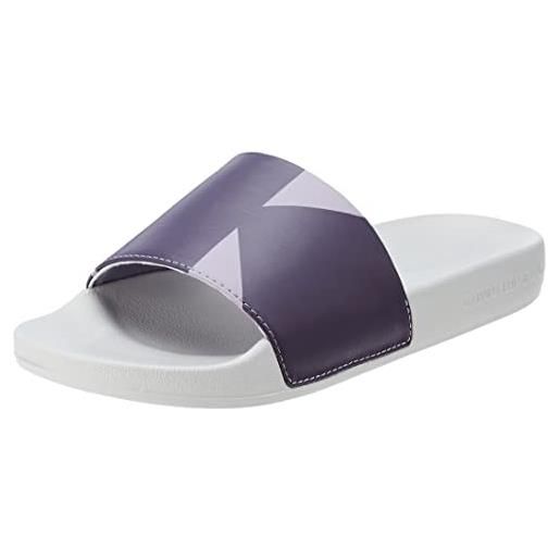 Calvin Klein jeans scarpe da mare donna ciabatte, viola (oyster mushroom/lavender /purple v), 38 eu