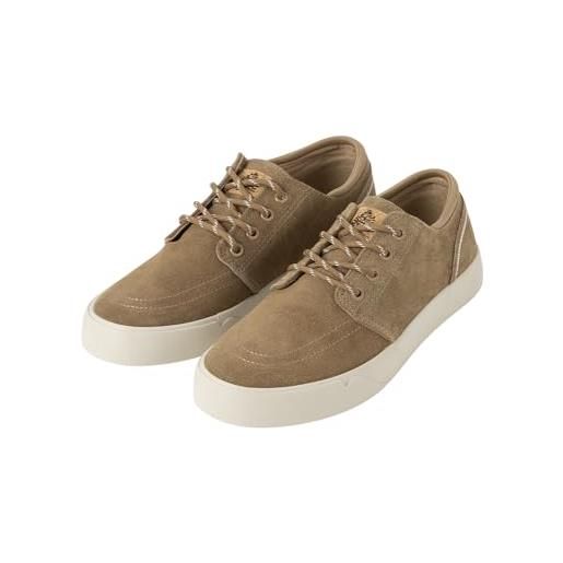 Springfield icon suede sneaker with double textu sole, camoscio uomo, beige, 40 eu