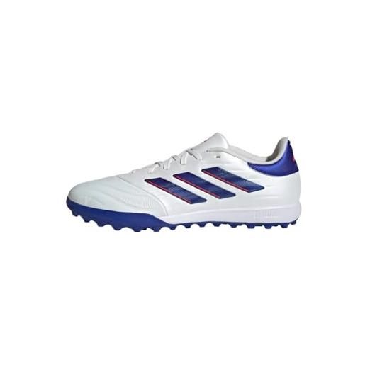 adidas unisex - adulto copa pure ii league football boots turf, cloud white/lucid blue/solar red, 46 eu