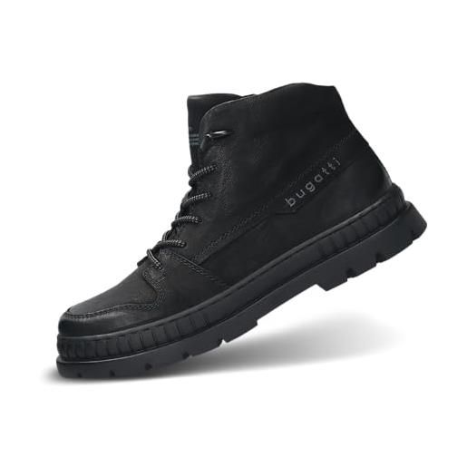 bugatti 331-ac734, stivali alla moda uomo, nero, 43 eu