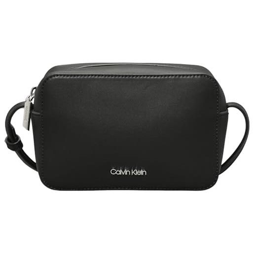 Calvin Klein donna borsa a tracolla ck must camera bag piccola, nero (ck black), taglia unica