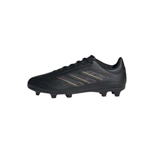 adidas copa pure ii league football boots firm ground, scarpe da calcio, core black/carbon/gold metallic, 30 eu