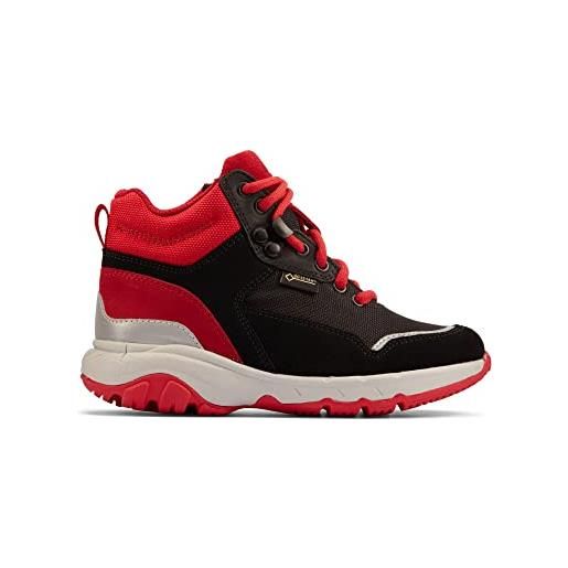 Clarks rockracegtx k, stivali da neve, black combi, 31 eu