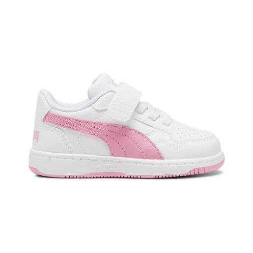 PUMA reb-l ac+ inf, sneaker unisex-bimbi 0-24, white-mauved out-magenta gleam, 26 eu