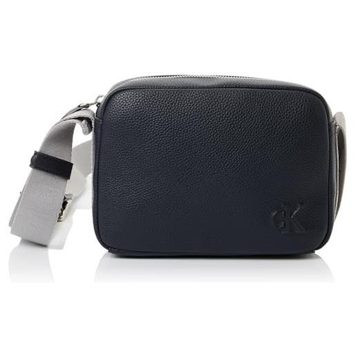 Calvin Klein jeans lv04g3081g - borsa per fotocamera cargo da uomo, crossover, blu (seaborne/formal), taglia unica, blu (seaborne/grigio formale), one size