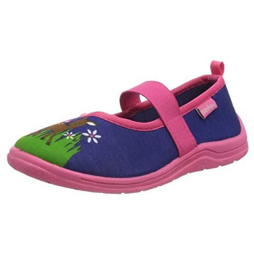 Playshoes pantofole, unisex - bambini e ragazzi, cervo, 28/29 eu