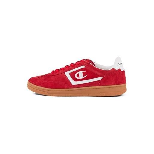 Champion cl78 s low, sneakers uomo, rosso/bianco/marrone chiaro (rs001), 45 eu
