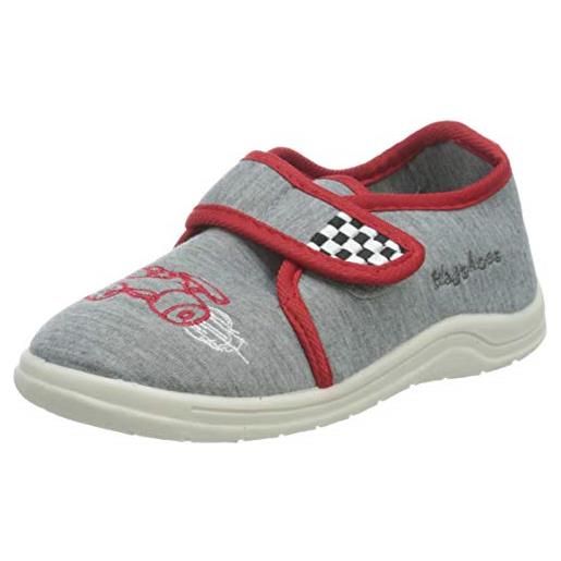 Playshoes pantofole, unisex - bambini e ragazzi, auto da corsa, 18/19 eu