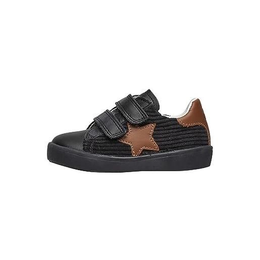 Naturino annie vl-black-cuoio scarpe da bambini